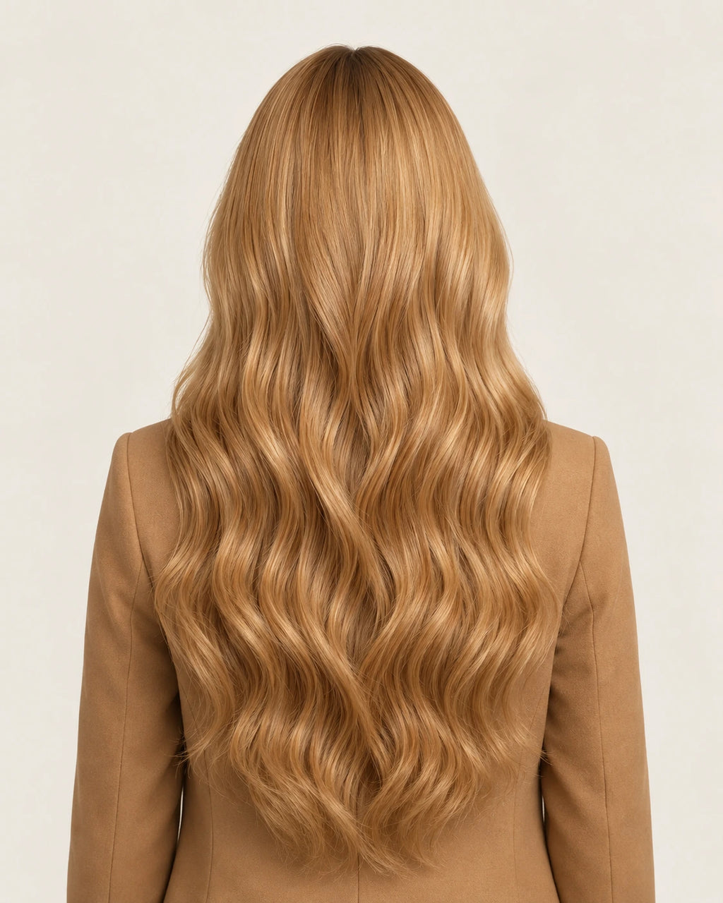 Dani Steel Summer Sun Ultra Thin Weft hair extensions — rear view — Straight product