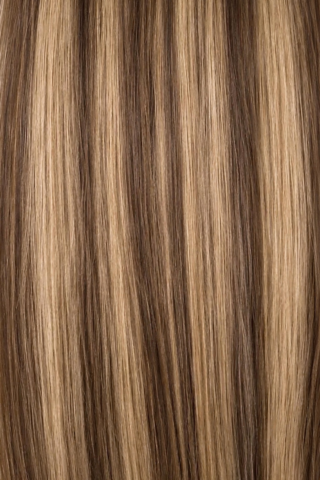 Dani Steel Soft Caramel Balayage Ultra Thin Weft hair extensions — color card — Straight product