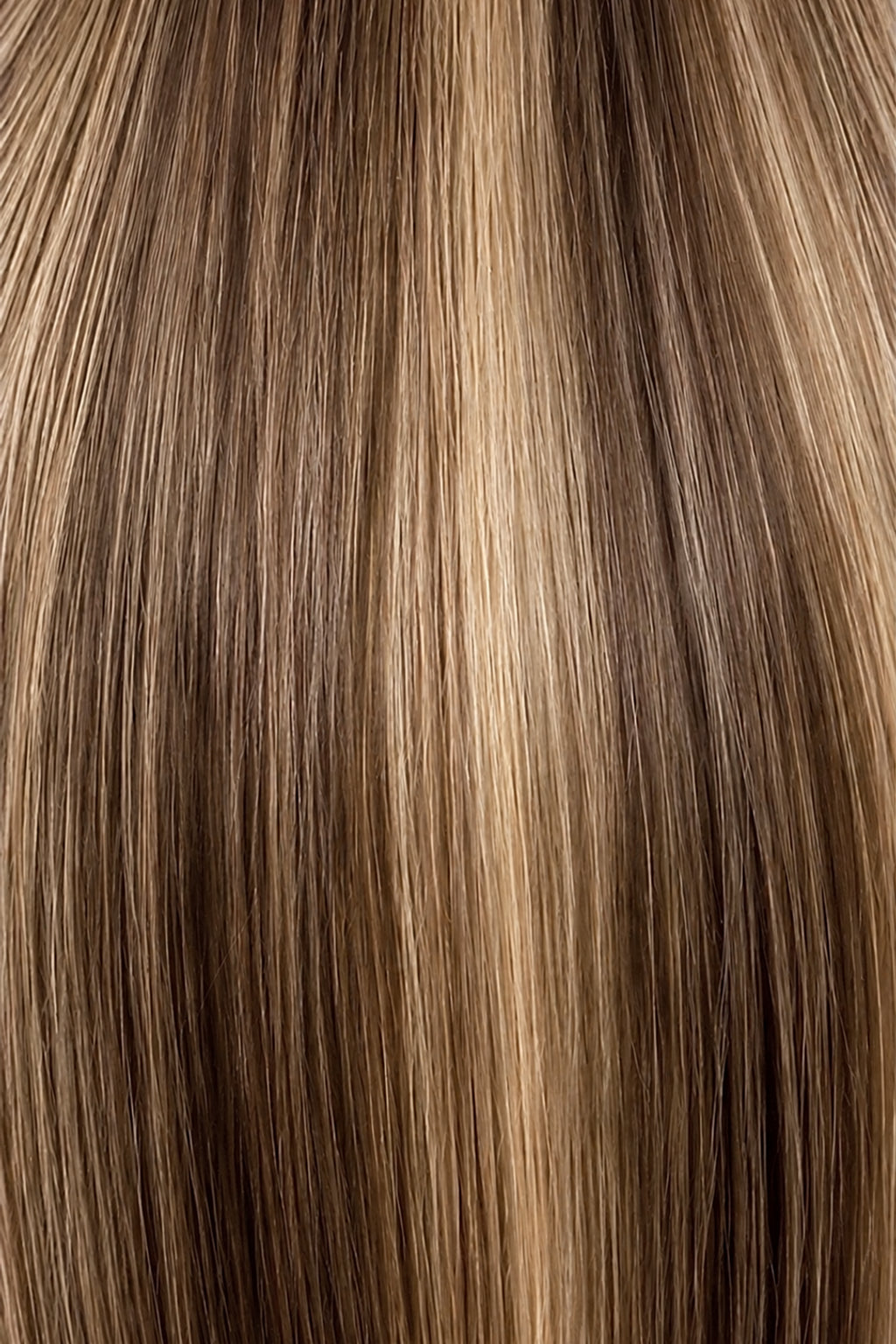 Dani Steel Chestnut Cream Balayage Butterfly Weft hair extensions — color card — Natural Wave product