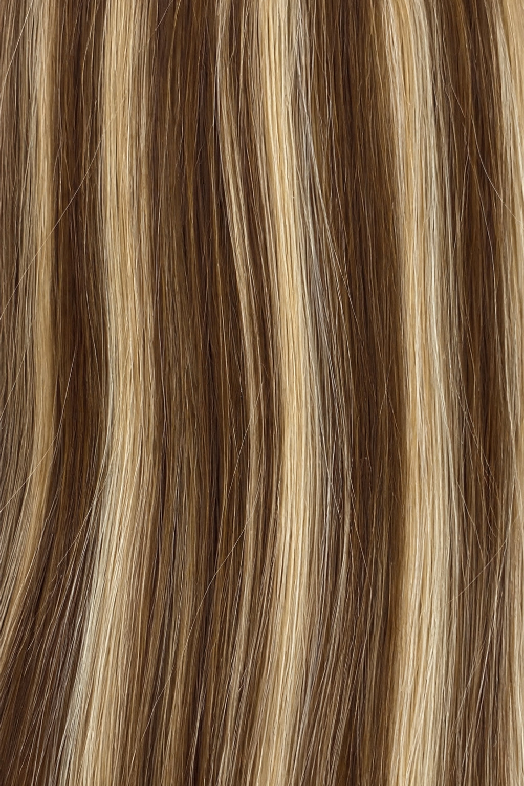 Dani Steel Almond Vanilla Balayage Butterfly Weft hair extensions — color card — Straight product
