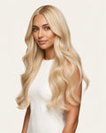 Dani Steel Natural Silk Butterfly Weft hair extensions — front view — Natural Wave product