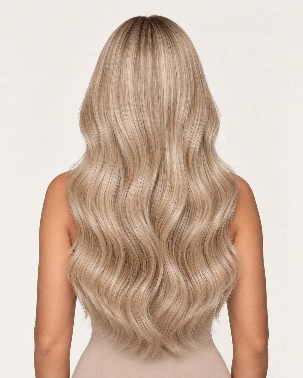 Dani Steel Miami Fusion Butterfly Weft hair extensions — rear view — Straight product