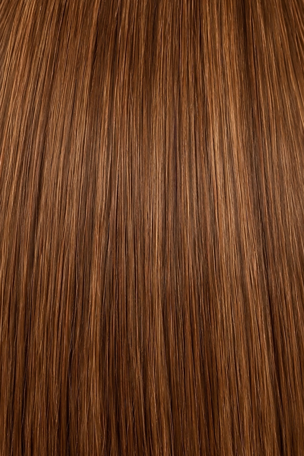 Dani Steel Ginger Brown Fusion Butterfly Weft hair extensions — color card — Natural Wave product