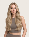 Dani Steel Vanilla Fusion Ultra Thin Weft hair extensions — front view — Straight product