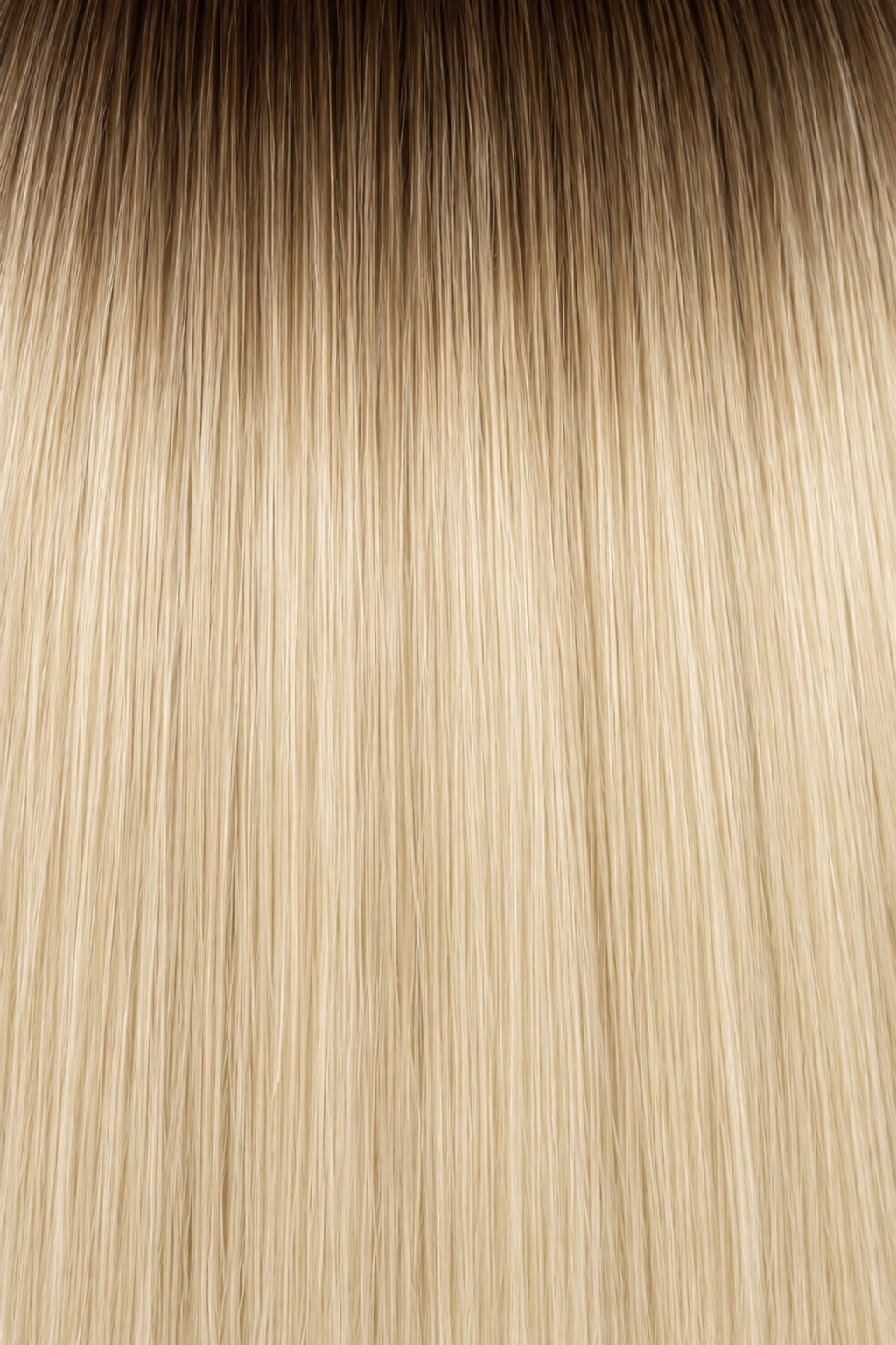 Dani Steel Vanilla Shadow Butterfly Weft hair extensions — color card — Straight product
